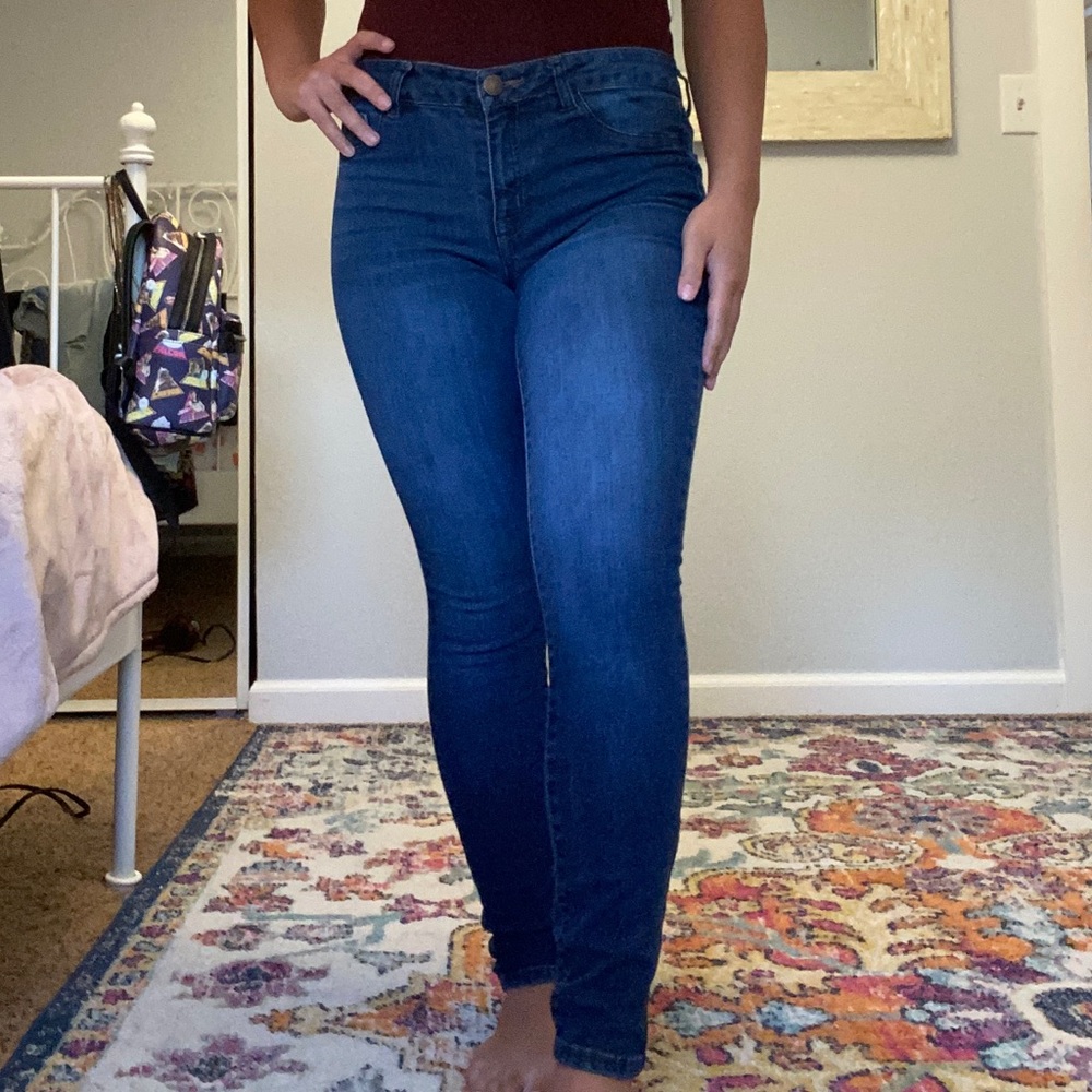 Refuge dark blue skinny jeans